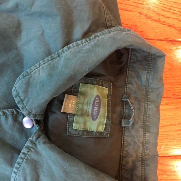 Old navy Button down Dark Green Jacket XXXL - Picture 4 of 5